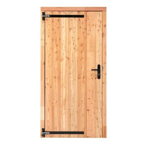 Enkele dichte deur Red class wood 100x205 cm zwart beslag LD K065312 Must-Have